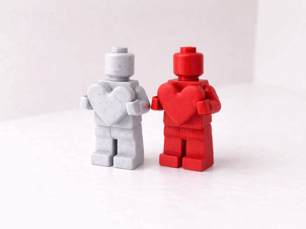Boneco de Blocos com Coração - Unidade