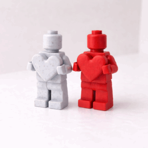 Boneco de Blocos com Coração - Unidade