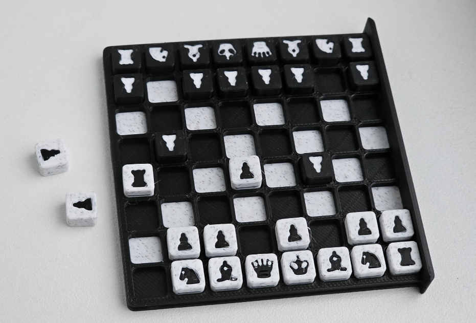 Micro Jogo de Xadrez Portátil