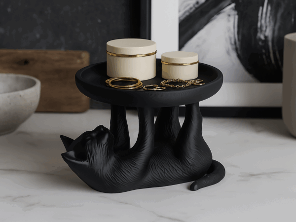 Bandeja para Jóias em Formato de Gato: O Charme que seus Acessórios Merecem