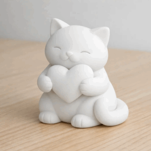 Gatinho Segurando Coração: Uma Dose Diária de Amor e Fofura no seu Décor