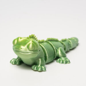 Iguana Flexível Articulada: O Realismo da Natureza em Impressão 3D