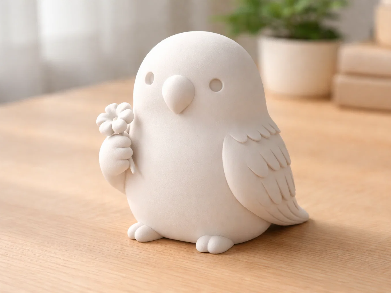 Pássaro com Buquê: Poesia e Encanto Natureza no seu Décor