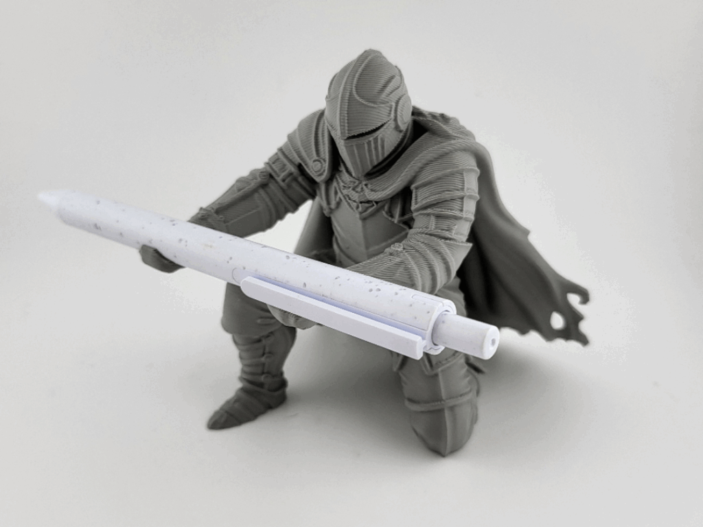 Suporte para Canetas Cavaleiro Organizador de Mesa Guerreiro Medieval