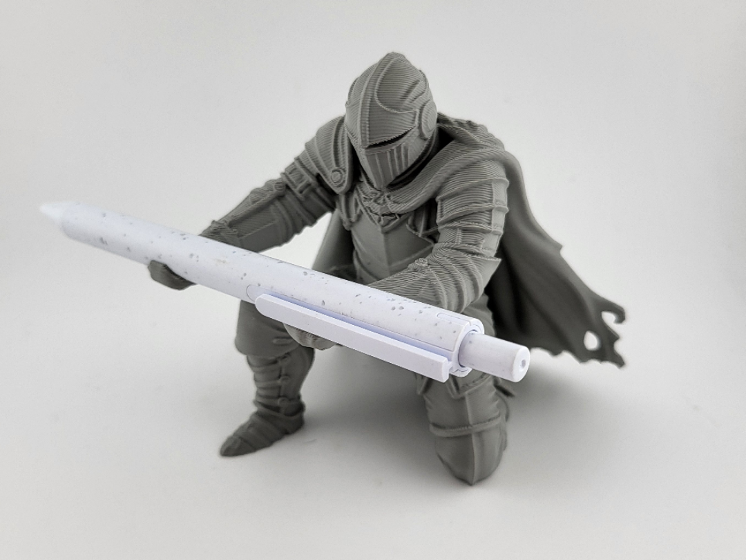 Suporte para Canetas Cavaleiro Organizador de Mesa Guerreiro Medieval